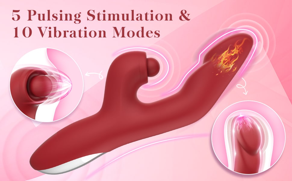 Heat Realistic Dildo Rabbit Vibrator 3