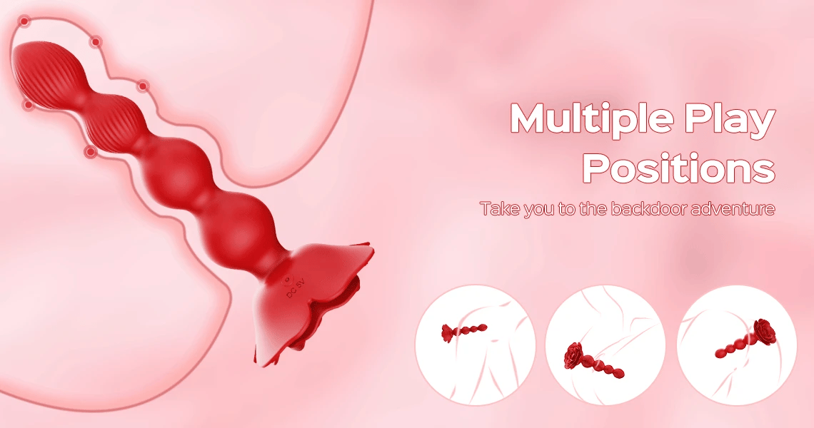 Rosanna beaded anal plug