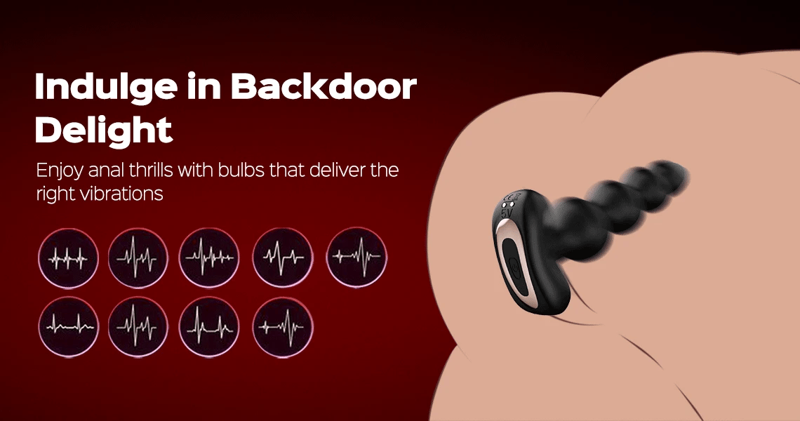 Ripple vibrating anal plug