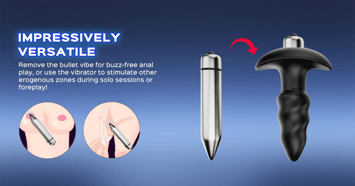 Anal Sex Toy Vibrating Butt Plug 2 Corkscrew anal vibrating plug