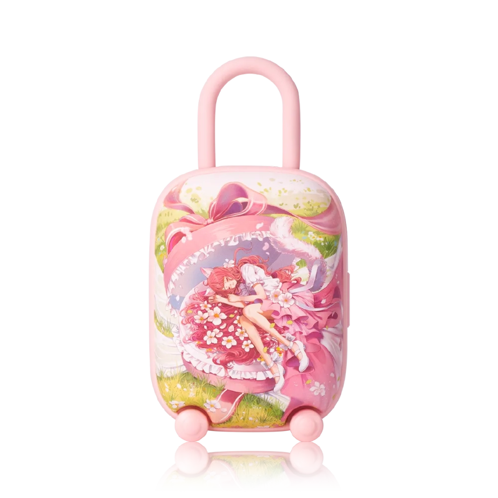 magic suitcase pink banner