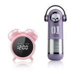 Naughty Clock and Skull Man
